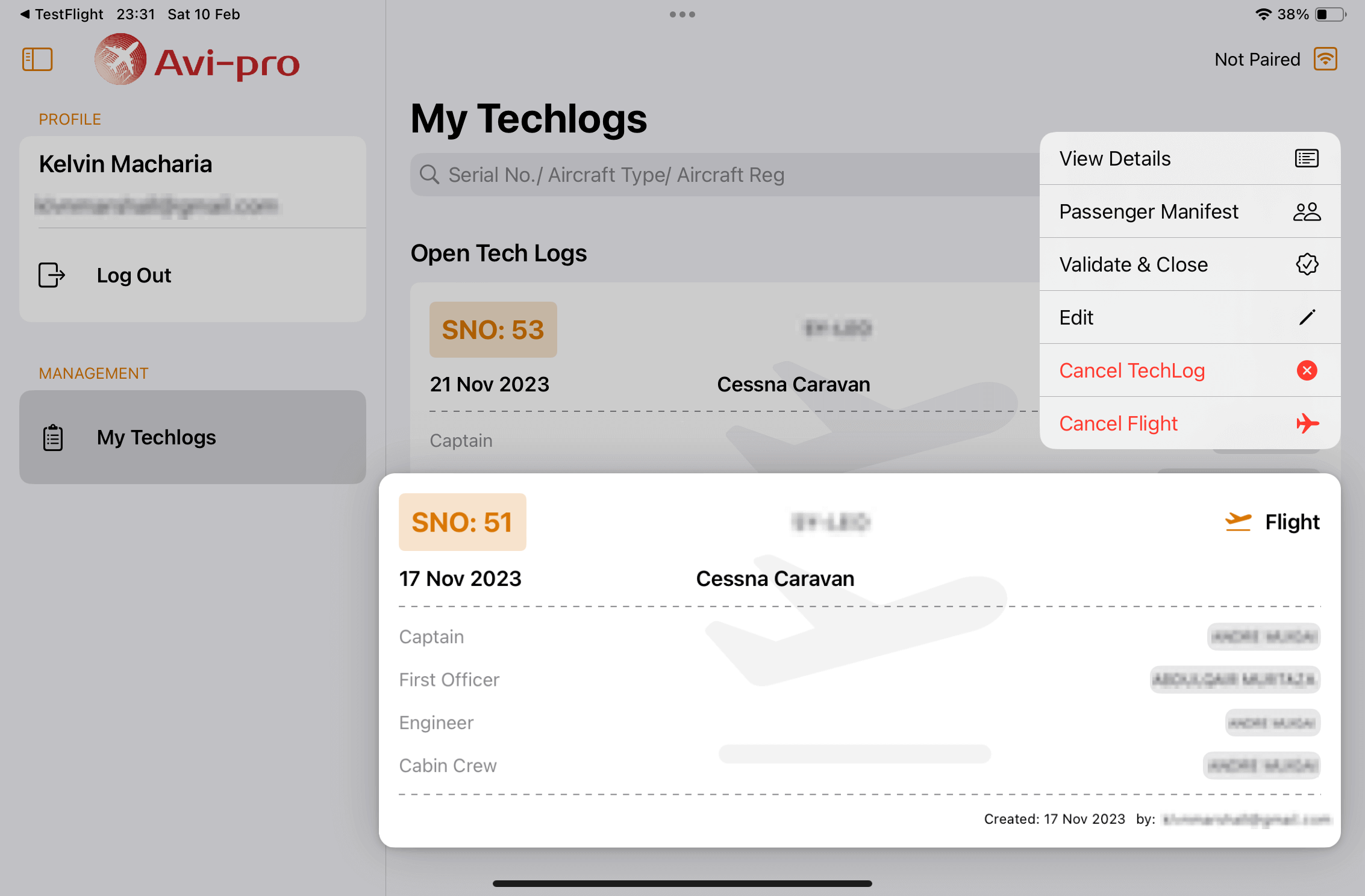 Safarilink - AviPro (Ipad)